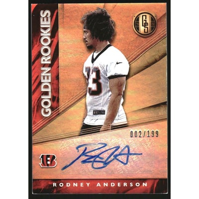 2019 Panini Gold Standard Golden Rookies Autographs #45 Rodney Anderson