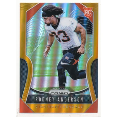 2019 Panini Prizm Prizms Orange #337 Rodney Anderson
