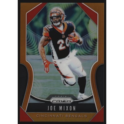 2019 Panini Prizm Prizms Orange #80 Joe Mixon