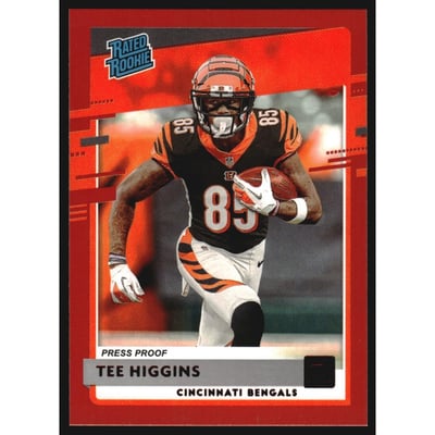 2020 Donruss Press Proof Red #310 Tee Higgins RR