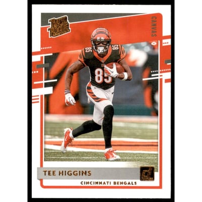 2020 Donruss Rated Rookies Canvas #310 Tee Higgins