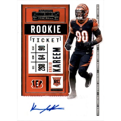 2020 Panini Contenders #207 Khalid Kareem AU RC
