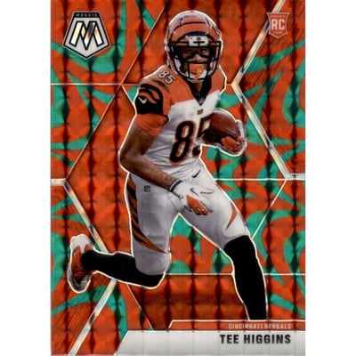 2020 Panini Mosaic Mosaic Reactive Green #213 Tee Higgins