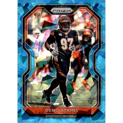 2020 Panini Prizm Prizms Blue Ice #51 Geno Atkins