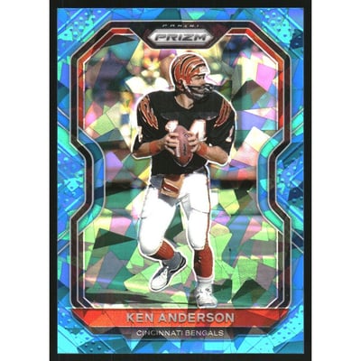 2020 Panini Prizm Prizms Blue Ice #55 Ken Anderson