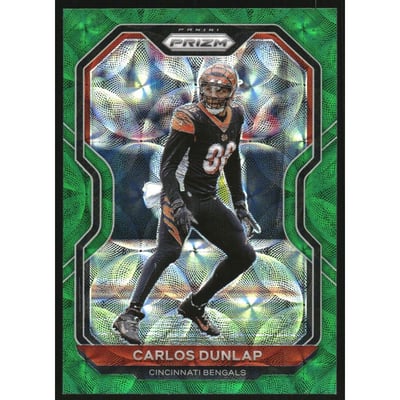2020 Panini Prizm Prizms Green Scope #53 Carlos Dunlap