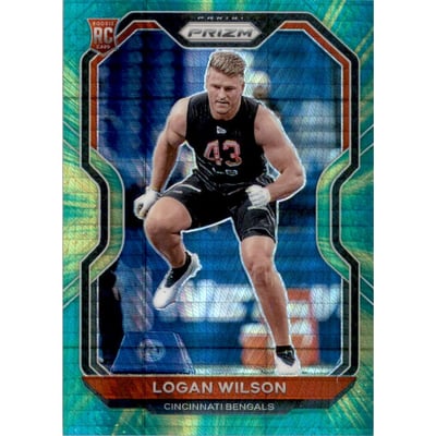 2020 Panini Prizm Prizms Hyper #309 Logan Wilson