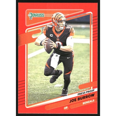 2021 Donruss Press Proof Red #211A Joe Burrow