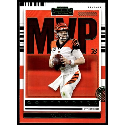 2021 Panini Contenders MVP Contenders Emerald #13 Joe Burrow