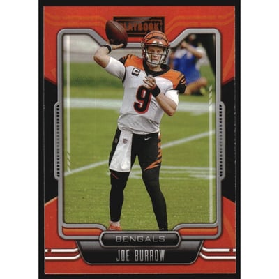 2021 Panini Playbook Orange #13 Joe Burrow