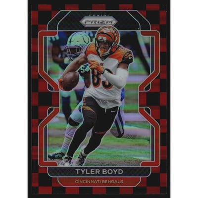 2021 Panini Prizm Prizms Black and Red Checker #270 Tyler Boyd