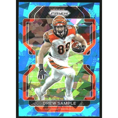 2021 Panini Prizm Prizms Blue Ice #272 Drew Sample