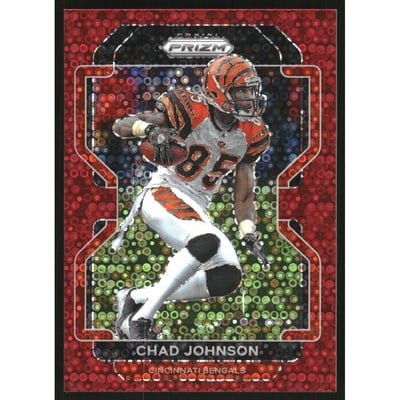 2021 Panini Prizm Prizms No Huddle Red #278 Chad Johnson