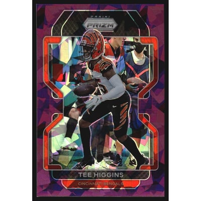 2021 Panini Prizm Prizms Purple Ice #271 Tee Higgins