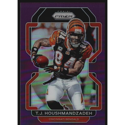 2021 Panini Prizm Prizms Purple #279 T.J. Houshmandzadeh
