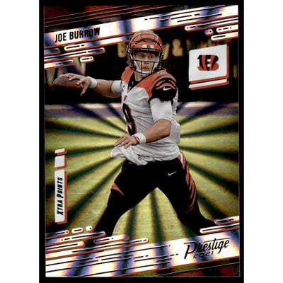 2021 Prestige Xtra Points Sunburst #71 Joe Burrow