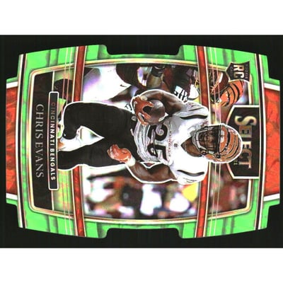 2021 Select Prizm Neon Green Die Cut #96 Chris Evans