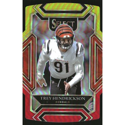 2021 Select Prizm Red and Yellow Die Cut #209 Trey Hendrickson