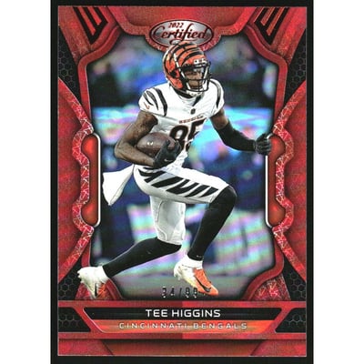 2022 Certified Mirror Red #21 Tee Higgins