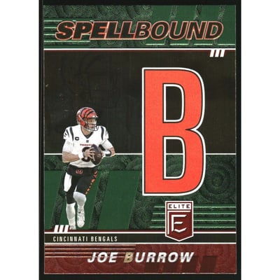 2022 Elite Spellbound Green #1 Joe Burrow