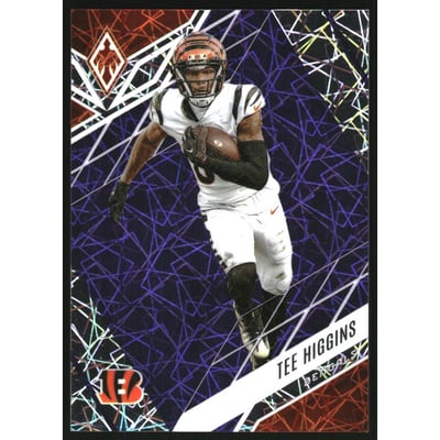 2022 Panini Phoenix Purple Lazer #17 Tee Higgins