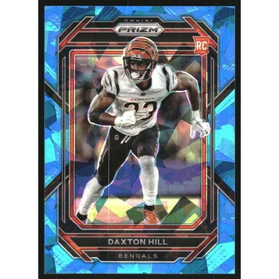 2022 Panini Prizm Prizms Blue Ice #379 Daxton Hill