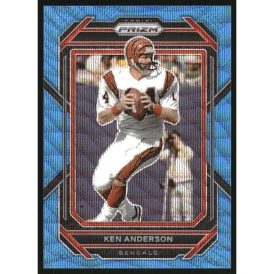 2022 Panini Prizm Prizms Blue Wave #64 Ken Anderson