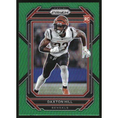 2022 Panini Prizm Prizms Green #379 Daxton Hill