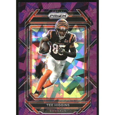 2022 Panini Prizm Prizms Purple Ice #59 Tee Higgins