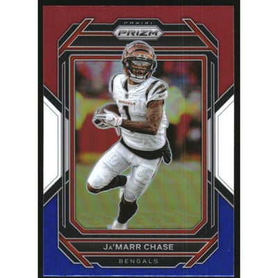 2022 Panini Prizm Prizms Red White and Blue #58 Ja'Marr Chase