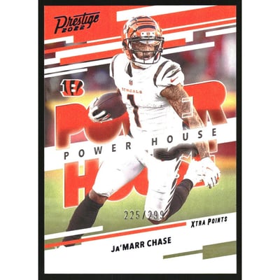 2022 Prestige Power House Xtra Points Blue #9 Ja'Marr Chase