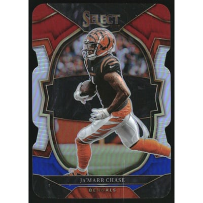 2022 Select Prizm Red and Blue Die Cut #71 Ja'Marr Chase