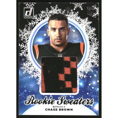 2023 Donruss Rookie Holiday Sweater #42 Chase Brown