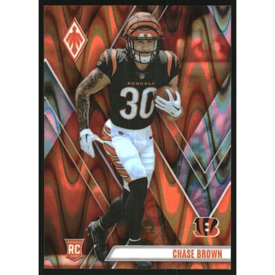 2023 Panini Phoenix Orange Seismic #133 Chase Brown