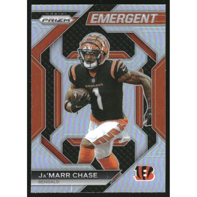 2023 Panini Prizm Emergent Prizms Silver #7 Ja'Marr Chase