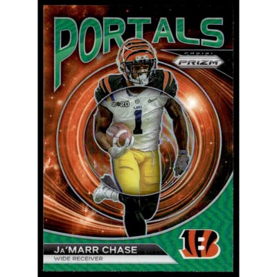 2023 Panini Prizm Portals Prizms Green #6 Ja'Marr Chase