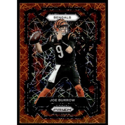 2023 Panini Prizm Prizms Orange Lazer #57 Joe Burrow