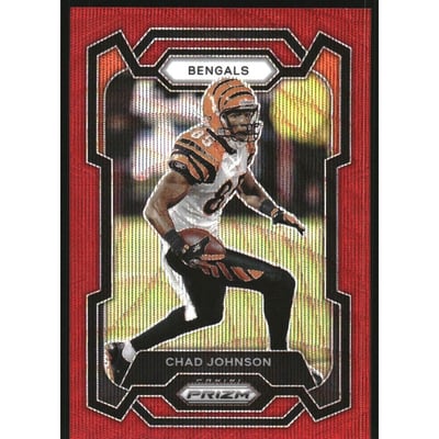 2023 Panini Prizm Prizms Red Wave #55 Chad Johnson