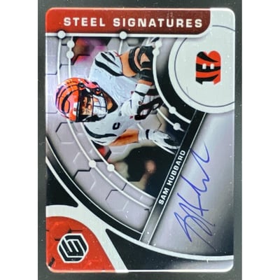 2023 Plates & Patches 2022 Elements Football Steel #SS-SH Sam Hubbard Auto /199
