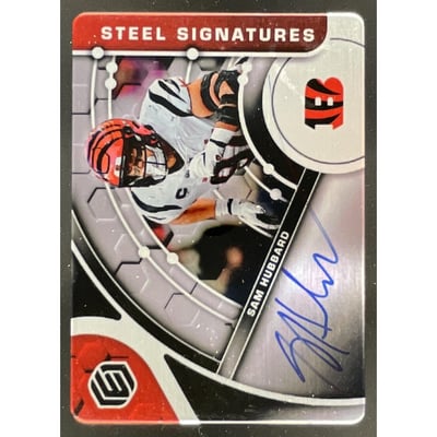 2023 Plates & Patches 2022 Elements Football Steel #SS-SH Sam Hubbard Auto /199