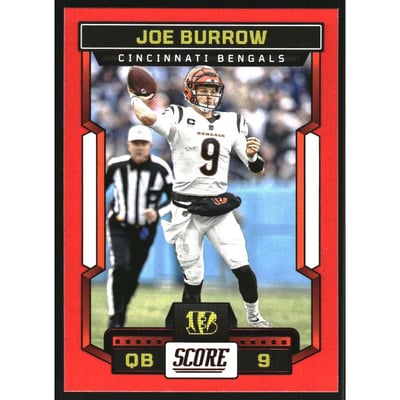 2023 Score Red #196 Joe Burrow