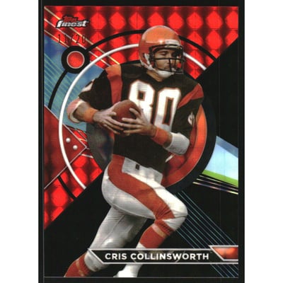 2023 Topps Composite Finest Black Red Geometric Refractors #165 Cris Collinsworth