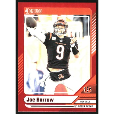 2024 Donruss Press Proof Red #10 Joe Burrow