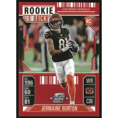 2024 Panini Contenders Optic Red #77 Jermaine Burton