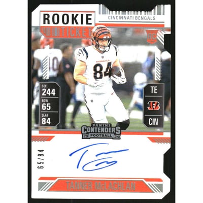 2024 Panini Contenders Ticket Stub #280 Tanner McLachlan AU/84