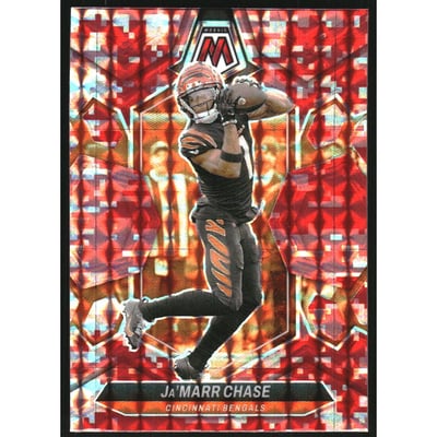 2024 Panini Mosaic Mosaic Camo Red #45 Ja'Marr Chase