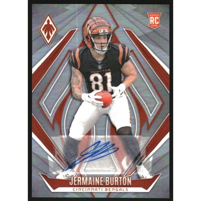 2024 Panini Phoenix Rookie Autographs Silver #201 Jermaine Burton