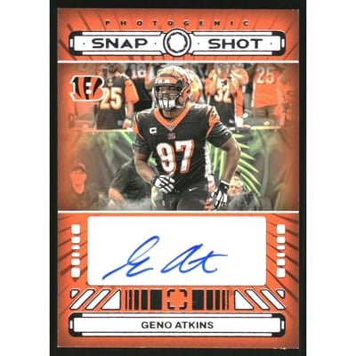 2024 Panini PhotoGenic Snapshots Autographs #24 Geno Atkins