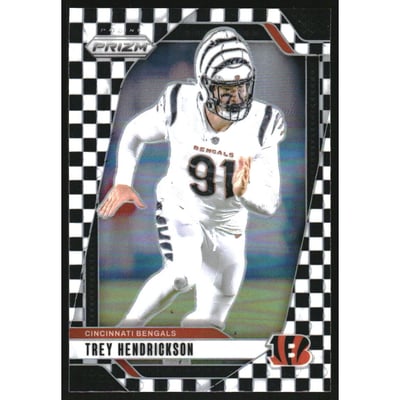 2024 Panini Prizm Prizms Black and White Checker #59 Trey Hendrickson