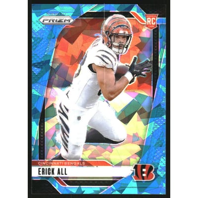 2024 Panini Prizm Prizms Blue Ice #333 Erick All Jr.